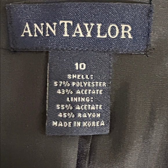 Ann Taylor Size 10 Classic burnt gray Women's Blazer Made in Korea faux pockets - Picture 7 of 9